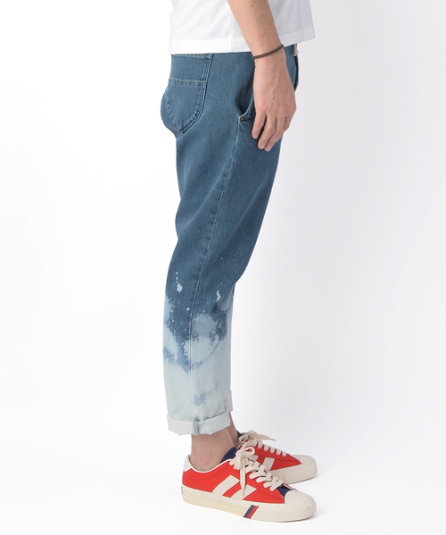 R.NEWBOLD(アールニューボールド)の「DIP BLEACH DENIM/STONE BIO WASH/135109/≡(デニムパンツ・メンズ・インディゴブルー・SMALL/MEDIUM/LARGE/X-LARGE)」の10枚目の写真