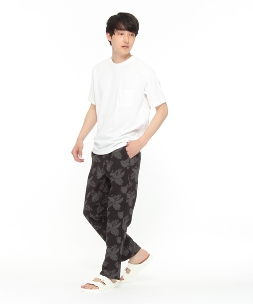 LAKOLE(ラコレ)の「プリントサッカーパンツ / LAKOLE(その他パンツ・メンズ・ネイビー/ブラック・MEDIUM/LARGE/SMALL)」の4枚目の写真