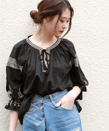 PAGEBOY | インドラメ刺繍ブラウス(シャツ/ブラウス)