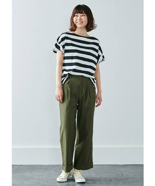 IEDIT（イディット）の「ＩＥＤＩＴ　歩くたびに空気が通る　涼やかパンツ　ワイドパンツ（その他パンツ・レディース・ブラック/アイボリー/ネイビー/ベージュ/カーキ・X-LARGE/XX-LARGE/SMALL/MEDIUM/LARGE）」の20枚目の写真