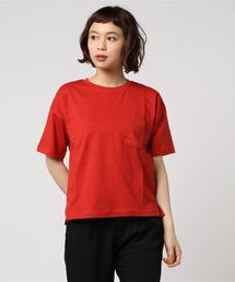 Lugnoncure | ＵＳＡコットンクルーネックポケ付Ｔｅｅ(Tシャツ/カットソー)
