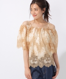 laboratory work | スカラップレースオフショルブラウス(シャツ/ブラウス)