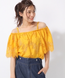 laboratory work | スカラップレースオフショルブラウス(シャツ/ブラウス)