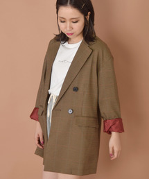 w closet | グレンチェックテーラードジャケット_(テーラードジャケット)