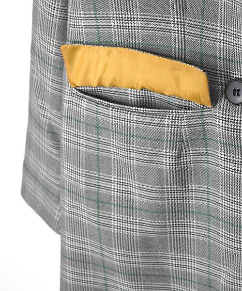 w closet（ダブルクローゼット）の「グレンチェックテーラードジャケット_（テーラードジャケット・レディース・ブラウン/ベージュ/グレー・FREE）」の14枚目の写真