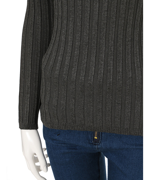 fifth（フィフス）の「Vネックリブニット（ニット/セーター・レディース・グレー/ブラック/サックスブルー/ネイビー/ピンク/カーキ/ベージュ・MEDIUM）」の9枚目の写真