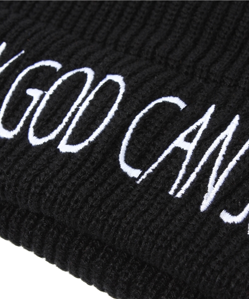 WEGO（ウィゴー）の「WEGO/ロゴ刺繍ニットキャップ（ニットキャップ/ビーニー・メンズ・ブラック/ネイビー/マスタード/ワイン・FREE）」の7枚目の写真