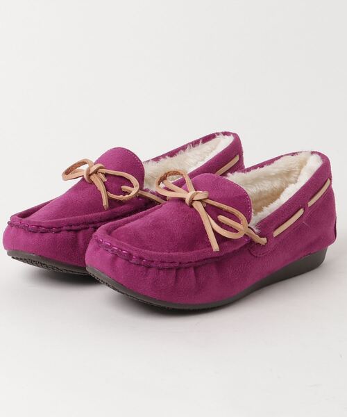 KOBE LETTUCE（コウベレタス）の「リボン紐ファーモカシンシューズ（モカシン/デッキシューズ・レディース・ブラック/ダークブラウン/パープル/グレー/その他1/その他2/パープル系その他/キャメル/イエロー系その他/ピンク/ブラック系その他/ブラウン系その他2/ブラック系その他2/ブラウン系その他/ベージュ/ダークグリーン/オリーブ/ホワイト/ネイビー・LL/S/M/L）」の14枚目の写真