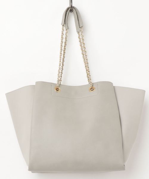 Pierrot（ピエロ）の「チェーンデザイントートバッグ（トートバッグ・レディース・ブラック/ベージュ/グレー・FREE）」の19枚目の写真