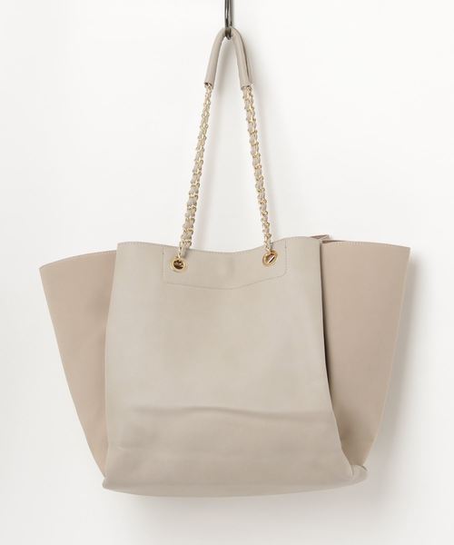 Pierrot（ピエロ）の「チェーンデザイントートバッグ（トートバッグ・レディース・ブラック/ベージュ/グレー・FREE）」の10枚目の写真