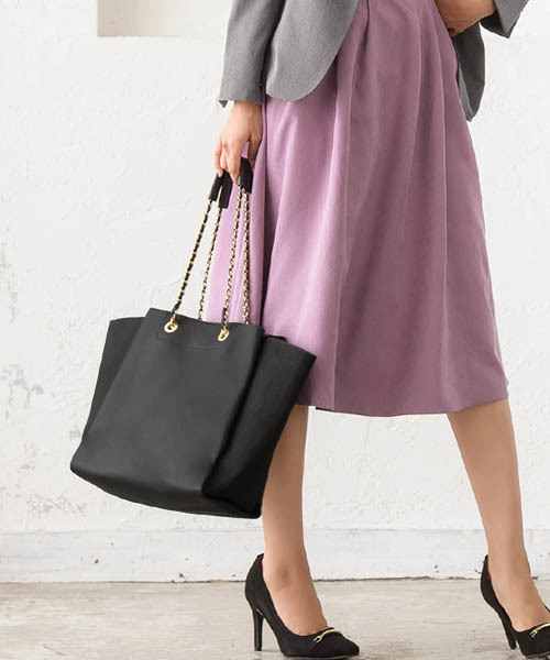 Pierrot（ピエロ）の「チェーンデザイントートバッグ（トートバッグ・レディース・ブラック/ベージュ/グレー・FREE）」の16枚目の写真