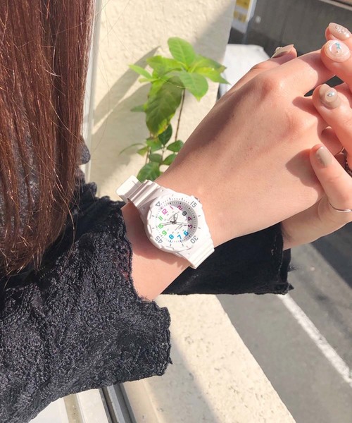 CASIO（カシオ）の「【60】【CASIO（カシオ）】ダイバーアナログ ミニ　腕時計（アナログ腕時計・レディース・ブラック系その他/ブラック/ブルー/ホワイト系その他/ホワイト/ホワイト系その他2/ブラック系その他2/ピンク系その他/ブラック系その他3/ブルー系その他/ピンク/ゴールド/ブルー系その他2/グリーン系その他/ピンク系その他2/ブルー系その他3/ピンク系その他3/ピンク系その他4/ブルー系その他4・FREE）」の2枚目の写真