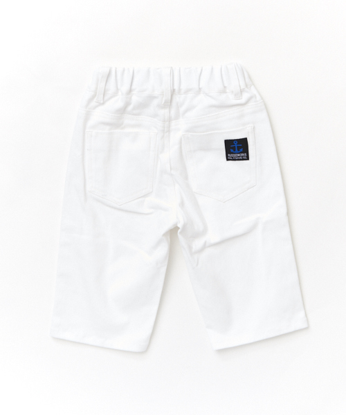 RUGGEDWORKS（ラゲッドワークス）の「キッズストレッチ チノ無地 ハーフパンツ（チノパンツ・キッズ・ベージュ/グレー/カーキオリーブ/ホワイト・100cm/110cm/120cm/130cm/140cm/80ｃｍ/90cm）」の7枚目の写真