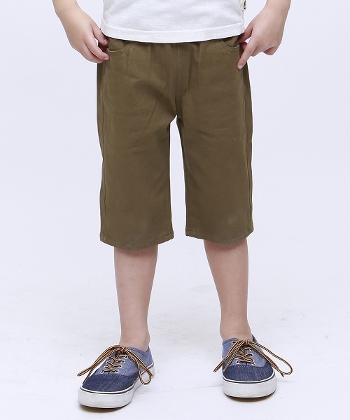 RUGGEDWORKS（ラゲッドワークス）の「キッズストレッチ チノ無地 ハーフパンツ（チノパンツ・キッズ・ベージュ/グレー/カーキオリーブ/ホワイト・100cm/110cm/120cm/130cm/140cm/80ｃｍ/90cm）」の8枚目の写真