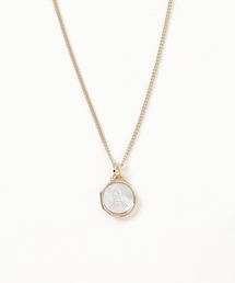 1to10 people Select/ワントゥテンピープルセレクト/イニシャルシェルペンダントネックレス