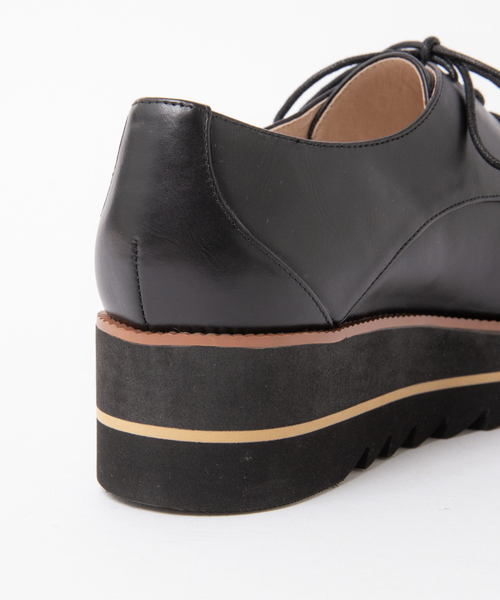 Au BANNISTER（オゥバニスター）の「【WEB別注 / 追加生産】EVAレースアップ厚底シューズ（ドレスシューズ・レディース・ブラック/ブロンズ/ブラック系その他2/ネイビー/ベージュ・38/39/35/36/37）」の21枚目の写真