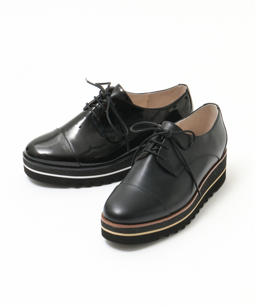 Au BANNISTER（オゥバニスター）の「【WEB別注 / 追加生産】EVAレースアップ厚底シューズ（ドレスシューズ・レディース・ブラック/ブロンズ/ブラック系その他2/ネイビー/ベージュ・38/39/35/36/37）」の14枚目の写真