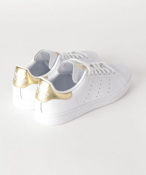 アディダスオリジナルス スタンスミス ホワイト ベージュ ゴールド レザー adidas Originals アディダス スタンスミス レザー 天然皮革