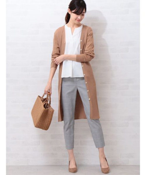 NATURAL BEAUTY BASIC（ナチュラルビューティーベーシック）の「バンドカラースキッパーブラウス（シャツ/ブラウス・レディース・ブラック系その他/オフホワイト/ブルー系その他・LARGE/MEDIUM/SMALL）」の18枚目の写真