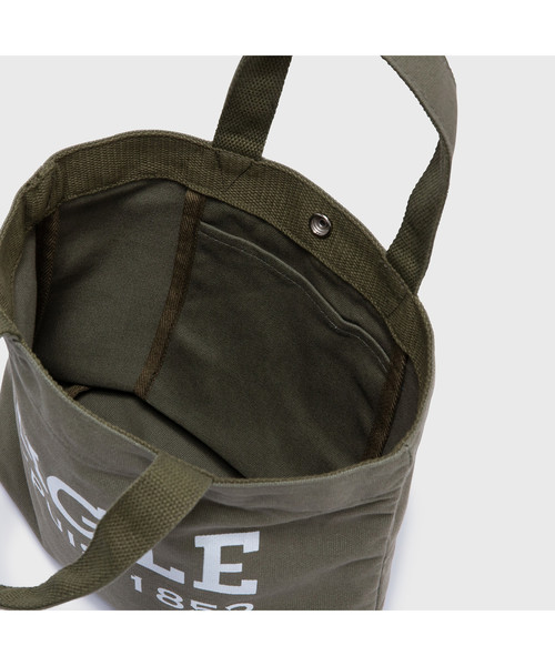 AIGLE(エーグル)の「コットンキャンバスミニトート(トートバッグ・メンズ・オフホワイト/カーキ/ダークネイビー・FREE)」の11枚目の写真