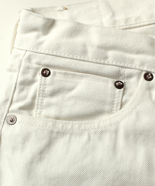 orSlow(オアスロウ)の「<Women's>orslow×fennica / White Dungarees(デニムパンツ・レディース・ホワイト・27inch)」の3枚目の写真