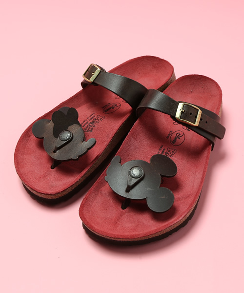 BIRKENSTOCK（ビルケンシュトック）の「【2014ディズニーコレクションサンダル】FLEUR/フルール ミッキー＆ミニーナチュラルレザー（サンダル・レディース・ダークブラウン・38/36/39/35/37）」の8枚目の写真