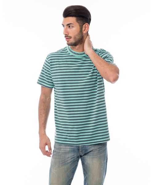 Billabong メンズ Barrels Crew ｔシャツ ビラボン 半袖 ボーダー