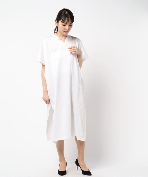 ZUCCa（ズッカ）の「(S)ドライコット天竺 / (O)（ワンピース・レディース・ホワイト/ダークグレー/ブラック・M size）」の8枚目の写真