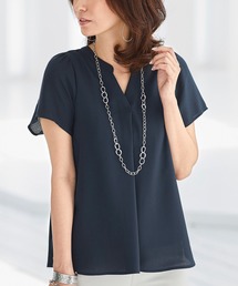 BELLUNA | タック使いジョーゼット素材ブラウス(シャツ/ブラウス)