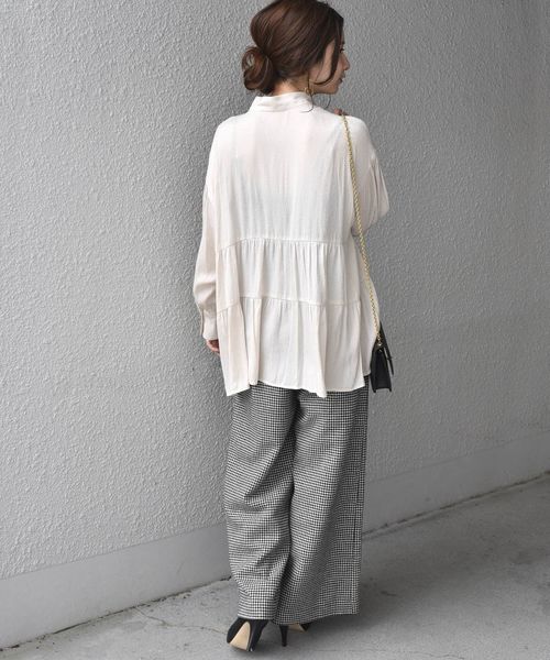 Khaju（カージュ）の「Khaju:ボウタイチュニックブラウス◇（シャツ 