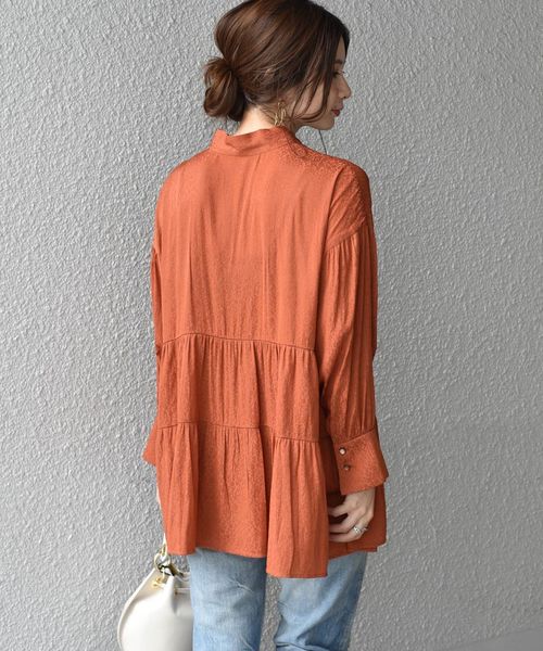 Khaju（カージュ）の「Khaju:ボウタイチュニックブラウス◇（シャツ 