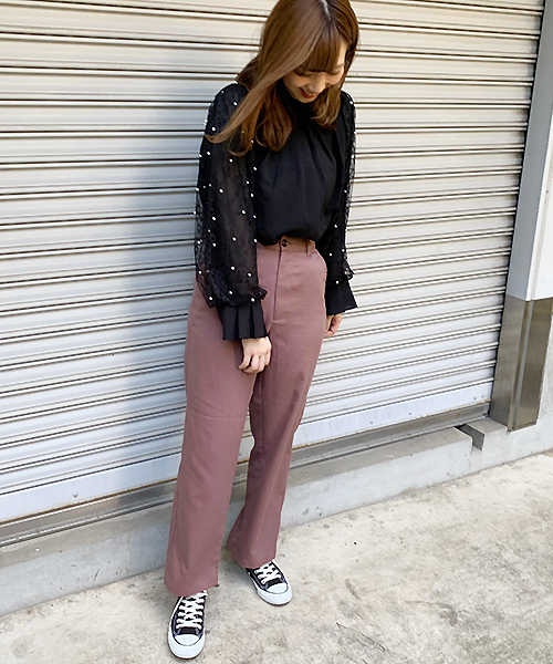 apres jour(アプレジュール)の「パールレースハイネックブラウス【ZOZOTOWN限定アイテム】(シャツ/ブラウス・レディース・ブラック/オフホワイト/モカ・フリー)」の12枚目の写真