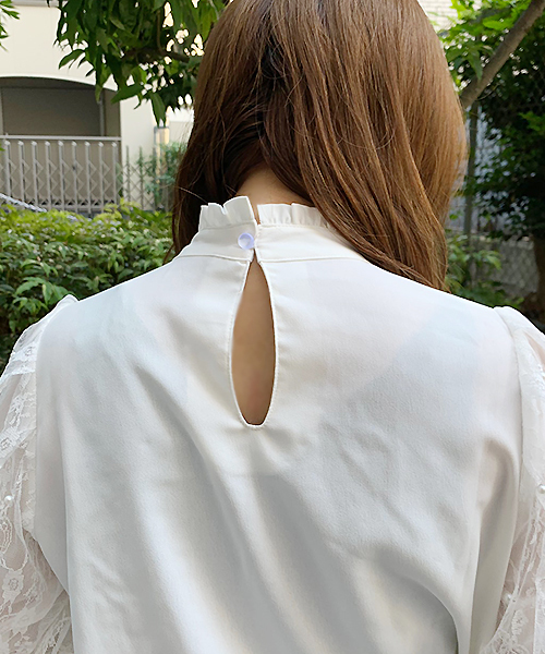 apres jour(アプレジュール)の「パールレースハイネックブラウス【ZOZOTOWN限定アイテム】(シャツ/ブラウス・レディース・ブラック/オフホワイト/モカ・フリー)」の19枚目の写真