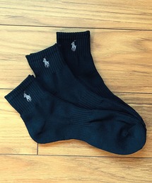 【POLO RALPH LAUREN/ポロ ラルフローレン】メンズ ショート ソックス 靴下 3足セット 2009-004