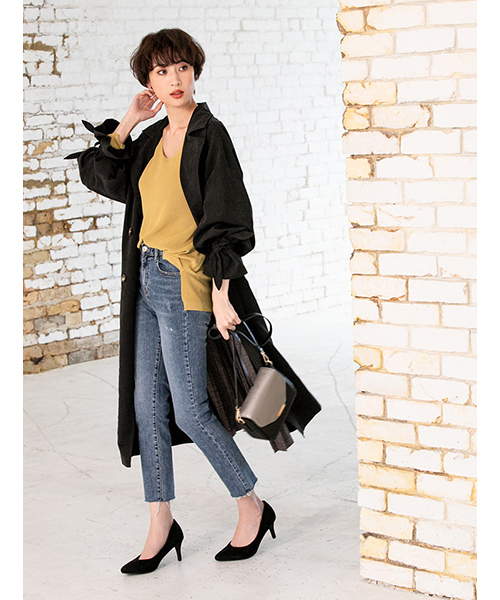 fifth（フィフス）の「フラップ2wayカバーショルダーバッグ（ショルダーバッグ・レディース・ブラック/ベージュ・FREE）」の18枚目の写真