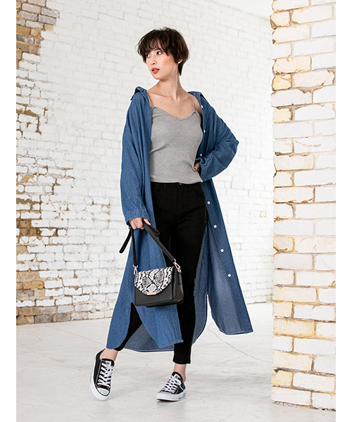 fifth（フィフス）の「フラップ2wayカバーショルダーバッグ（ショルダーバッグ・レディース・ブラック/ベージュ・FREE）」の3枚目の写真