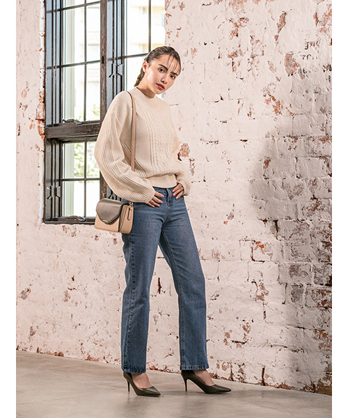 fifth（フィフス）の「フラップ2wayカバーショルダーバッグ（ショルダーバッグ・レディース・ブラック/ベージュ・FREE）」の5枚目の写真