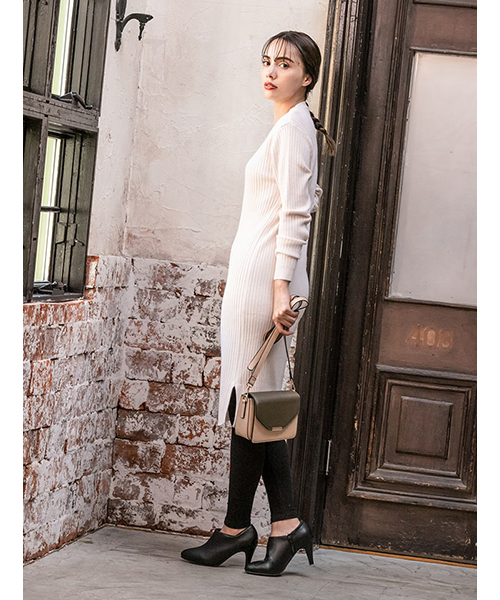 fifth（フィフス）の「フラップ2wayカバーショルダーバッグ（ショルダーバッグ・レディース・ブラック/ベージュ・FREE）」の6枚目の写真