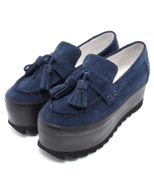 Jeffrey Campbell（ジェフリーキャンベル）の「厚底スリッポンローファー（その他シューズ・レディース・グレー/ネイビー/ワイン・36/38/37/39）」の3枚目の写真