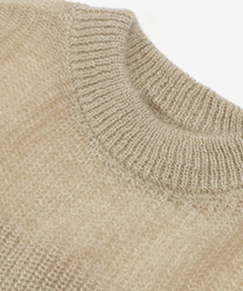 ABITOKYO（アビトーキョー）の「襟ぐり透けニット（ニット/セーター・レディース・オフホワイト/ベージュ・FREE）」の10枚目の写真