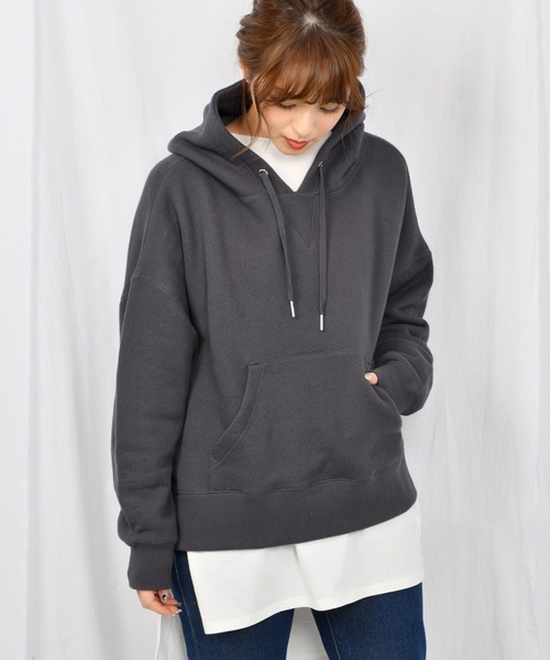 Ambre Neige（アンブルネージュ）の「フーディーパーカー／【WEB/EC限定商品】（パーカー・レディース・モカ/グレー系その他/ピンクベージュ/オフホワイト・FREE）」の6枚目の写真