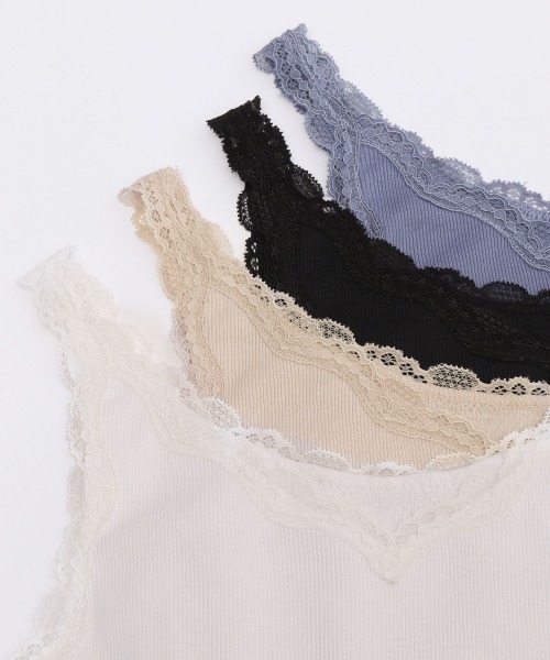 PAGEBOY（ページボーイ）の「2wayレースキャミソール（キャミソール・レディース・ホワイト/ライトグレー/ブラック/ブルー系その他・FREE）」の20枚目の写真