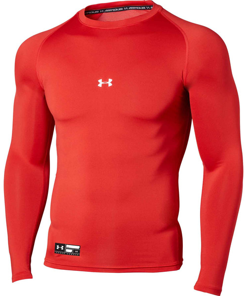 UNDER ARMOUR(アンダーアーマー)の「UAヒートギアアーマー コンプレッション ロングスリーブ クルーネック シャツ(ベースボール/メンズ)(Tシャツ/カットソー・メンズ・ホワイト/ブラック/ネイビー/ロイヤルブルー/レッド/ブルー・MD/XL/LG/XXL/SM/3XL)」の18枚目の写真