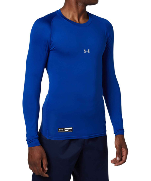 UNDER ARMOUR(アンダーアーマー)の「UAヒートギアアーマー コンプレッション ロングスリーブ クルーネック シャツ(ベースボール/メンズ)(Tシャツ/カットソー・メンズ・ホワイト/ブラック/ネイビー/ロイヤルブルー/レッド/ブルー・MD/XL/LG/XXL/SM/3XL)」の8枚目の写真
