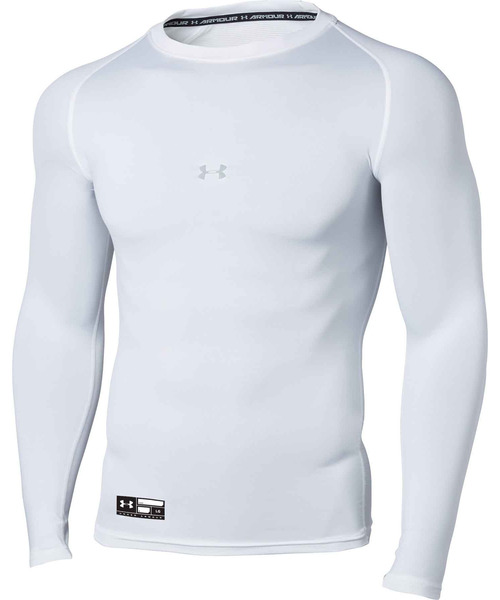 UNDER ARMOUR(アンダーアーマー)の「UAヒートギアアーマー コンプレッション ロングスリーブ クルーネック シャツ(ベースボール/メンズ)(Tシャツ/カットソー・メンズ・ホワイト/ブラック/ネイビー/ロイヤルブルー/レッド/ブルー・MD/XL/LG/XXL/SM/3XL)」の16枚目の写真