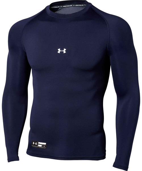 UNDER ARMOUR(アンダーアーマー)の「UAヒートギアアーマー コンプレッション ロングスリーブ クルーネック シャツ(ベースボール/メンズ)(Tシャツ/カットソー・メンズ・ホワイト/ブラック/ネイビー/ロイヤルブルー/レッド/ブルー・MD/XL/LG/XXL/SM/3XL)」の17枚目の写真