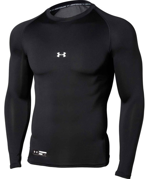 UNDER ARMOUR(アンダーアーマー)の「UAヒートギアアーマー コンプレッション ロングスリーブ クルーネック シャツ(ベースボール/メンズ)(Tシャツ/カットソー・メンズ・ホワイト/ブラック/ネイビー/ロイヤルブルー/レッド/ブルー・MD/XL/LG/XXL/SM/3XL)」の12枚目の写真