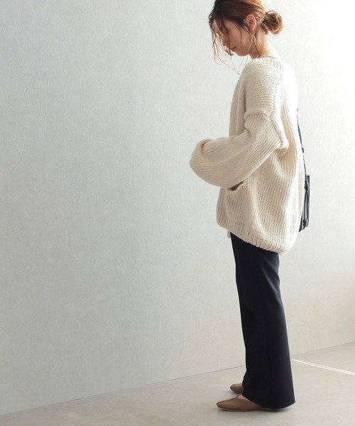 reca(レカ)の「センタープレス セミフレアパンツ(その他パンツ・レディース・ブラック/ベージュ/アイボリー・FREE)」の18枚目の写真