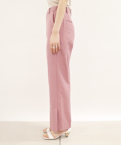 DouDou（ドゥドゥ）の「サイドスリットパンツ2（その他パンツ・レディース・ピンク/ベージュ/グリーン・36/38）」の12枚目の写真