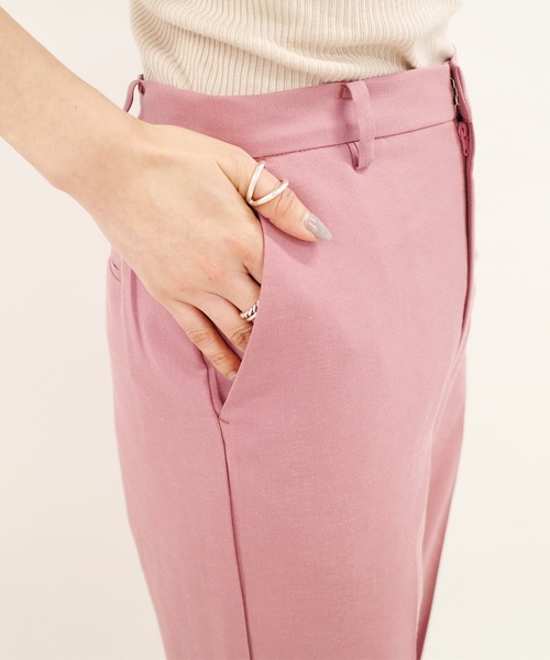 DouDou（ドゥドゥ）の「サイドスリットパンツ2（その他パンツ・レディース・ピンク/ベージュ/グリーン・36/38）」の9枚目の写真